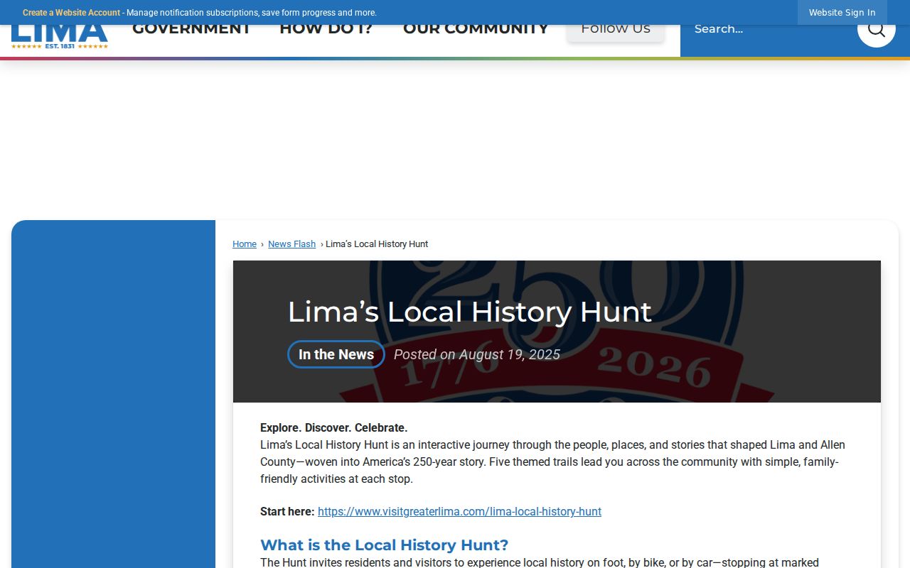 Lima neighbors historical block context from the Lima Local History Hunt